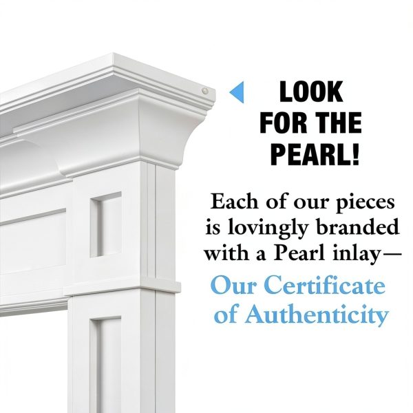 Pearl Mantels Fireplace Surround MDF Easy Assembly Mantel-5