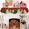 Huotupsine Christmas Mantel Decorations Polyester 60 x 17-2