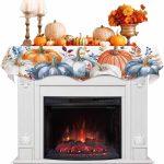 Victoroes Thanksgiving Fireplace Mantel Scarf Polyester Fall-0