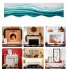Liajuuhlgas Mantle Scarf Polyester Fireplace Decor Home-5