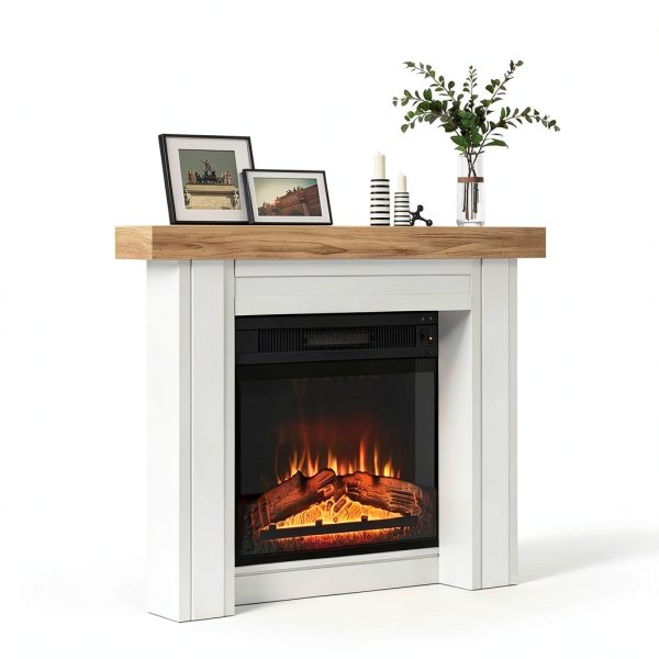 HOMCOM Modern Fireplace Mantel Surround-3