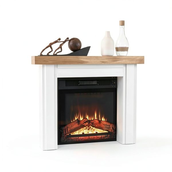 HOMCOM Modern Fireplace Mantel Surround-7