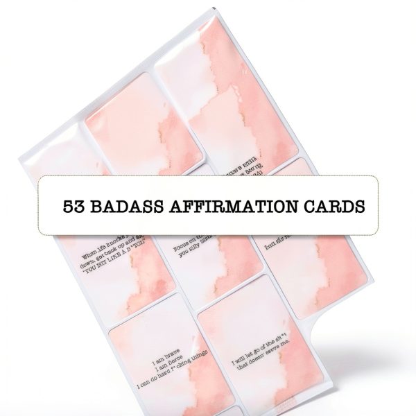 Affirmation Cards Black Square Paper Daily Motivation-3