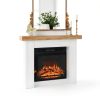 HOMCOM Modern Fireplace Mantel Surround-5