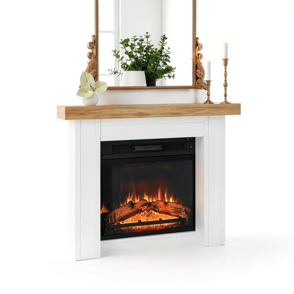 HOMCOM Modern Fireplace Mantel Surround-5