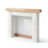 HOMCOM Modern Fireplace Mantel Surround-6