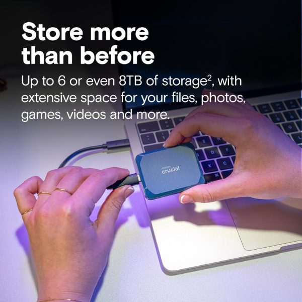 Crucial X10 Portable SSD 1TB Blue External SSD-1
