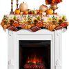 Fall Mantel Scarf DecorLovee Polyester Decor-0