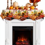 Fall Mantel Scarf DecorLovee Polyester Decor-0