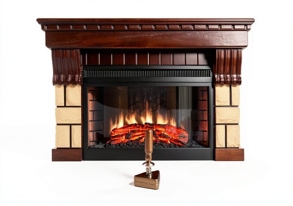 Fireplace Mantel Shield Otoolling Iron Rustic-3