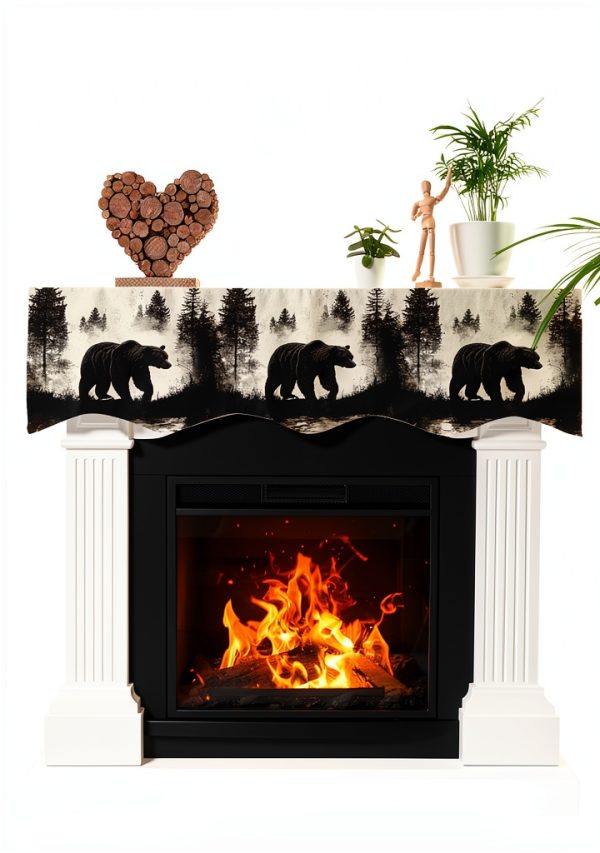 Fireplace Mantel Scarf Lsrtoss Polyester 70x17-1