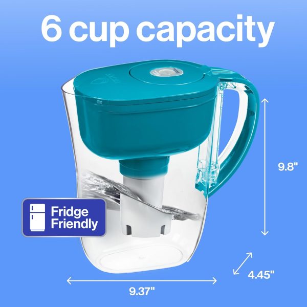 Brita Metro Water Pitcher BPA Free Filter Turquoise-11
