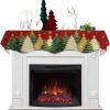 Huotupsine Christmas Mantel Decorations Polyester 60 x 17-0