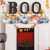 Victoroes Thanksgiving Fireplace Mantel Scarf Polyester Fall-2