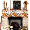 QueenKer Fireplace Scarf 100% Polyester Country Rustic-3