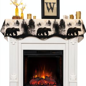 Fireplace Mantel Scarf Lsrtoss Polyester 70x17-0