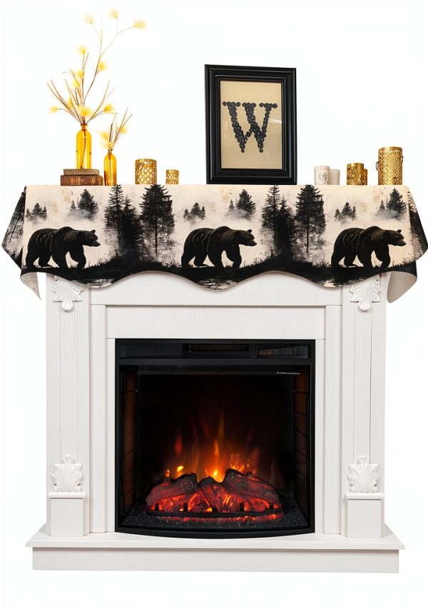Fireplace Mantel Scarf Lsrtoss Polyester 70x17-0
