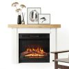 HOMCOM Modern Fireplace Mantel Surround-8