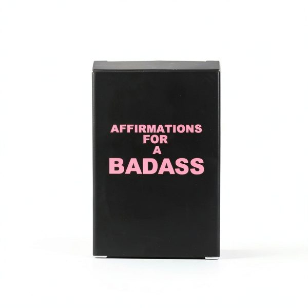 Affirmation Cards Black Square Paper Daily Motivation-5