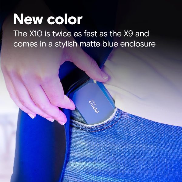Crucial X10 Portable SSD 1TB Blue External SSD-5