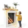 HOMCOM Modern Fireplace Mantel Surround-4