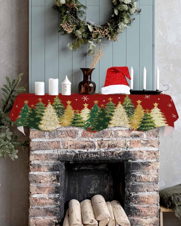 Huotupsine Christmas Mantel Decorations Polyester 60 x 17-4