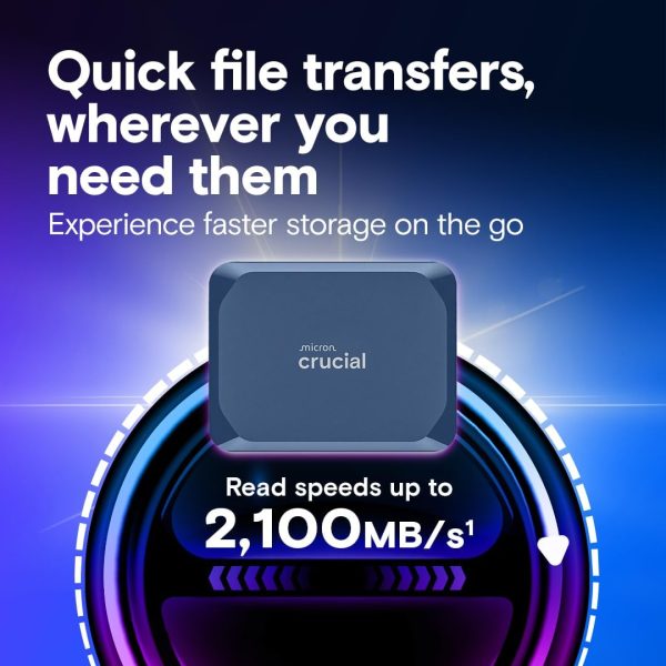 Crucial X10 Portable SSD 1TB Blue External SSD-2