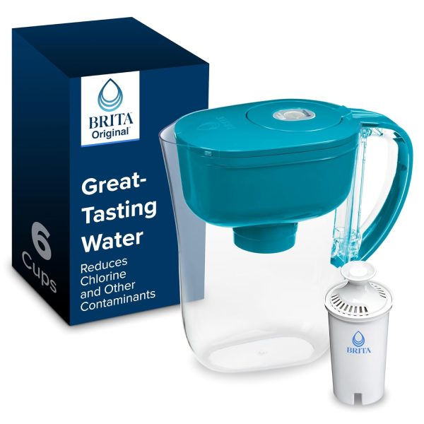 Brita Metro Water Pitcher BPA Free Filter Turquoise-0
