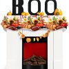 Fall Mantel Scarf DecorLovee Polyester Decor-2