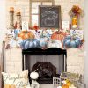 Victoroes Thanksgiving Fireplace Mantel Scarf Polyester Fall-3