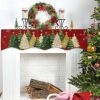 Huotupsine Christmas Mantel Decorations Polyester 60 x 17-3