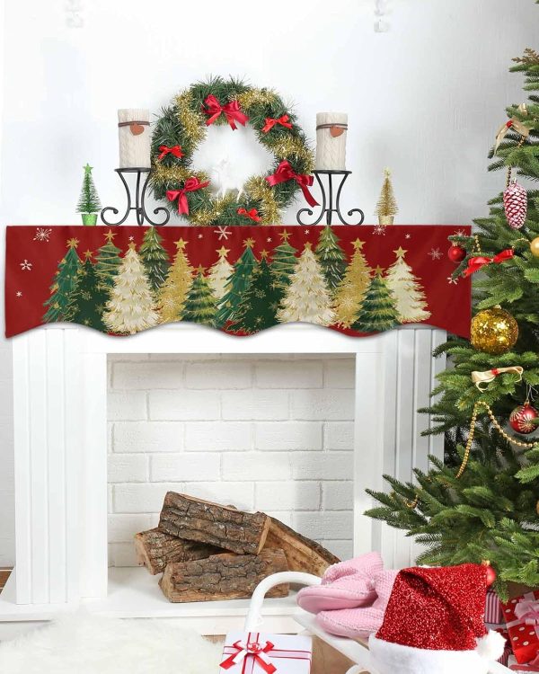 Huotupsine Christmas Mantel Decorations Polyester 60 x 17-3