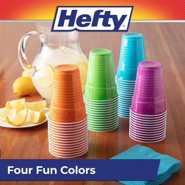 Hefty Disposable Party Cups Assorted Colors 16 Ounce-5