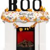 QueenKer Fireplace Scarf 100% Polyester Country Rustic-2