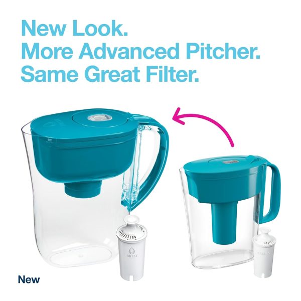 Brita Metro Water Pitcher BPA Free Filter Turquoise-1