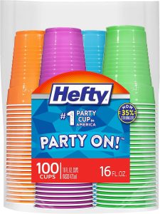 Hefty Disposable Party Cups Assorted Colors 16 Ounce-0