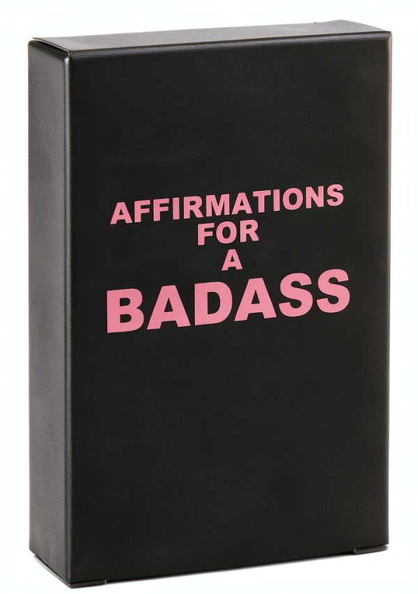 Affirmation Cards Black Square Paper Daily Motivation-0