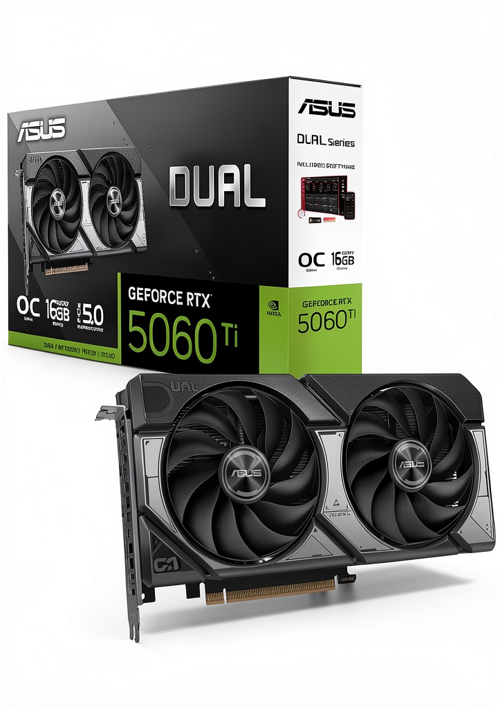 Installing ASUS RTX 5060 Ti 16GB GDDR7 Card for Gamers on a wooden desk