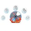 Laurensory Portable CD/DVD Burner Drive Black USB 3.0 High Speed-3