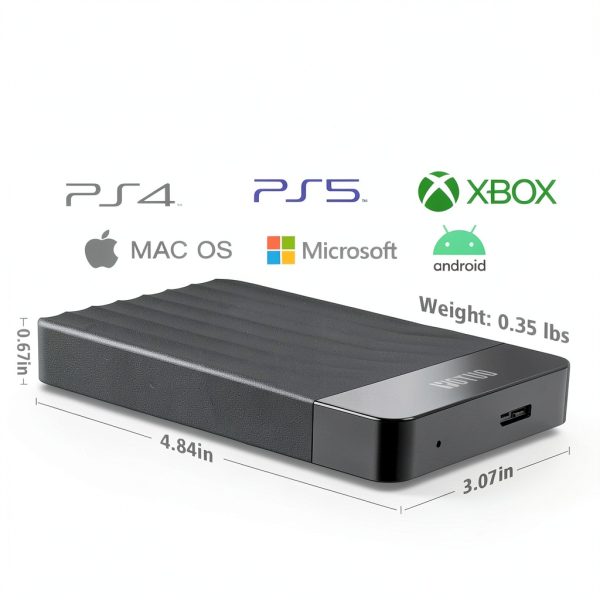 YOTUO External Hard Drive 1TB USB 3.0 Hybrid Portable Black-2