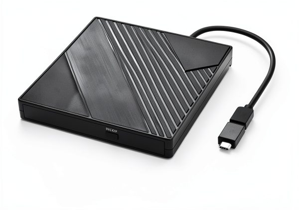 External DVD Drive Amicool A11 Black Slim Portable USB C Model-4