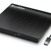 USB CD/DVD Drive Rioddas BT638 Dual Port USB‑A/USB‑C 3.0 External-0