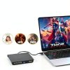 YOTUO External USB‑C CD/DVD Drive Black IDD029 Dual Port High Speed-1