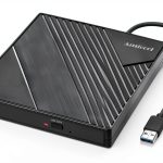 External DVD Drive Amicool A11 Black Slim Portable USB C Model-0