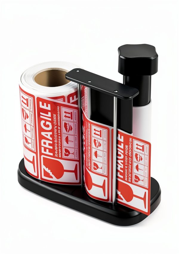Manual Label Sticker Roll Dispenser owfccla Adjustable Tabletop-2
