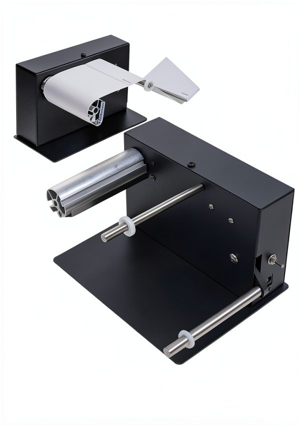 Automatic Label Rewinder, 180mm Speed Adjustable Automatic Label Rewinder, Two-Way Rewinding Label Roller Machine Synchronize with Printer-6