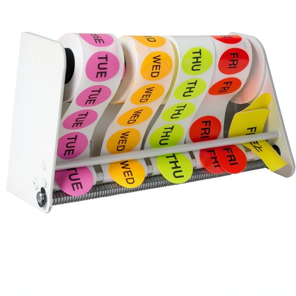 Tape Logic TLLDM300 Wall Mount Label Dispenser, 3, White, 1/Each-3