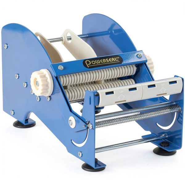 Aviditi SL9506 Steel Manual Table Top Label Dispenser 1" Core Blue 6in-0