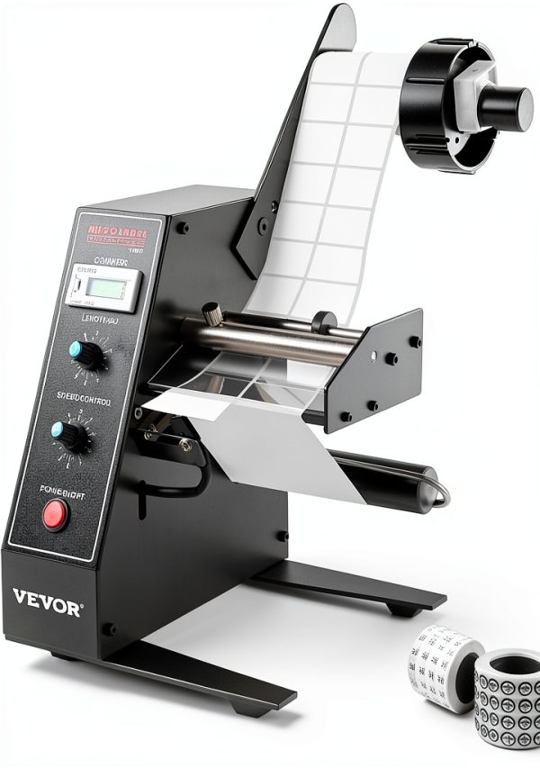 VEVOR Automatic Label Dispenser 110V AL-1150D Grey Portable Applicator-0