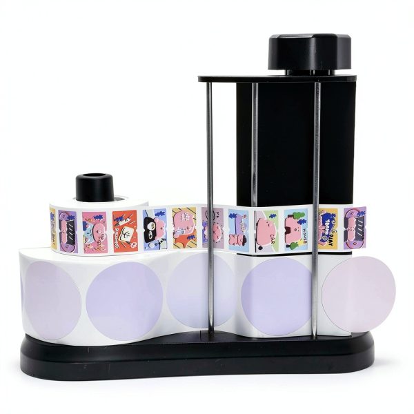 Manual Label Sticker Roll Dispenser owfccla Adjustable Tabletop-7